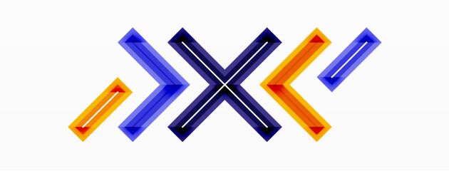 Minimal geometric background cross line. Design for wallpaper, banner, background, landing page, wall art, invitation, prints, posters