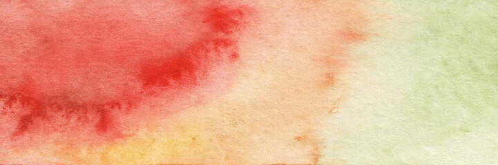 Watercolor red yellow green background. Freedom Day. Juneteenth.