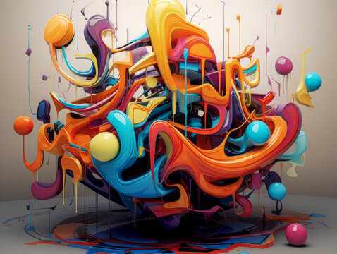 3D Abstract Quantum Art