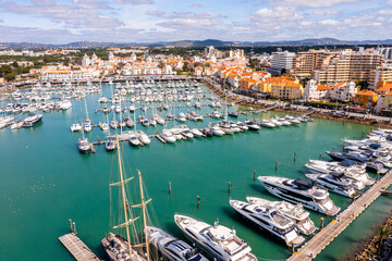Fototapeta na wymiar Modern, lively and sophisticated, Vilamoura is one of the largest leisure resorts in Europe.
