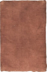 Vintage Paper with Distressed Texture and Torn Aged Edges: Rustic Brown