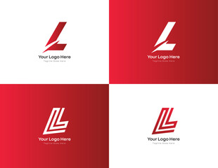 letter L logo design for companies start with l initial 