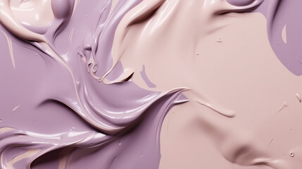cream texture in violet and beige colors as background