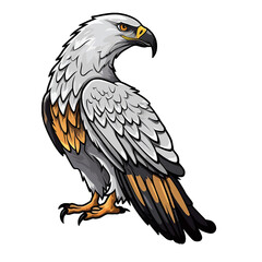 Fototapeta premium Symbol of Freedom: Eagle Illustration, eagle - Generative AI