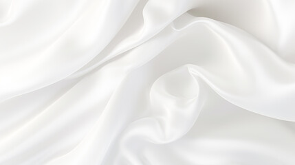Fototapeta premium ホワイトシルクドレープの背景 Generative AI