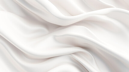 Obraz premium ホワイトシルクドレープの背景 Generative AI