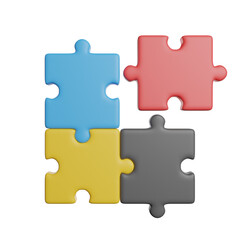 Fototapeta premium Puzzle Solution Strategy