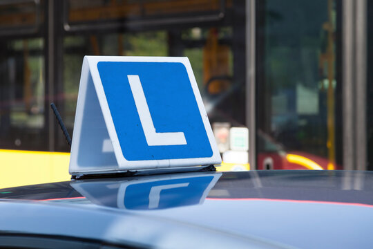Polish driving school sign