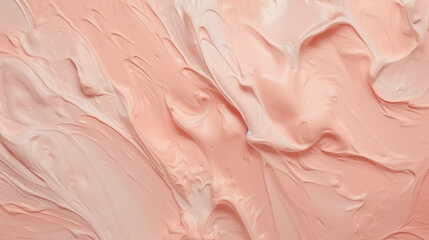 Berry ice cream in pink pastel colors as background texture