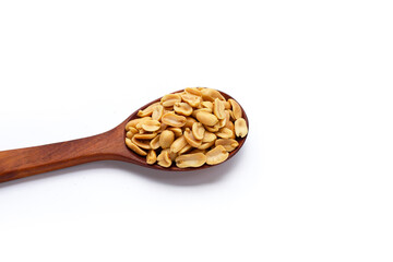 Peanut on a white background.