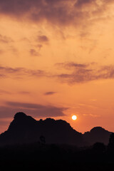 Landscape Nature View of Nong Thale Lake in Krabi Thailand