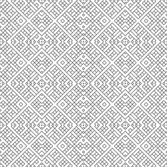 Seamless surface pattern design with ethnic ornament. Repeated black ornamental shapes composition. Embroidery motif. Cultural art wallpaper. Digital paper with ancient ornaments. Decorative work.