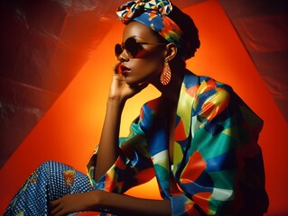 Colorful Memories: Woman in 1980s Studio Fashion