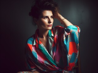 Colorful Memories: Woman in 1980s Studio Fashion