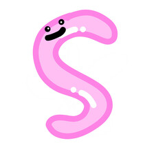 Naklejka premium Letter s