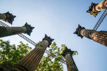The Corinthian columns of the Windsor Ruins