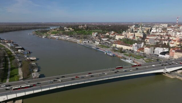 Branko bridge and Kalemegdan fortress.