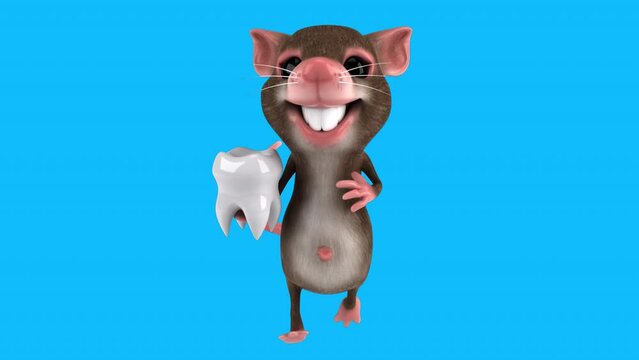Fun 3D cartoon mouse (with alpha channel included)