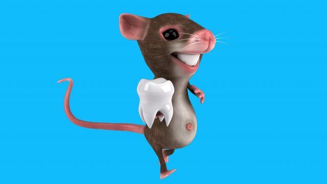 Fun 3D cartoon mouse (with alpha channel included)