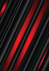 Obraz premium Red-Black Shiny Overlapping Texture Pattern Background, Vector File