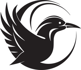 Bird head logo icon, bird vector Illustration, on a isolated background, SVG