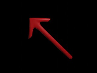 red arrow, icon , black                     