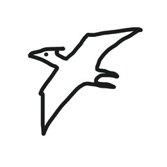 Fototapeta premium Dinosaur Animal Hand drawn Doodle