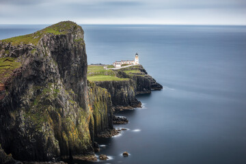 Iconic Isle of Skye lighthouse at Neist Point
