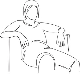 girl sitting in a chair