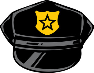 Police hat PNG illustration 