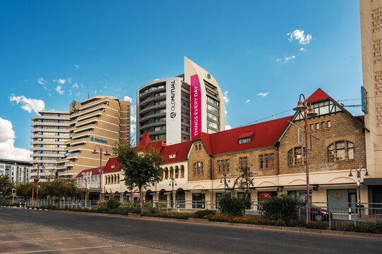 WINDHOEK,NAMIBIA-MARCH 26,2023:One of the streets of Windhoek