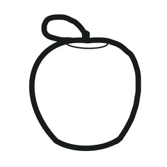 Apple Food Fruit Health Nature Hand drawn Doodle