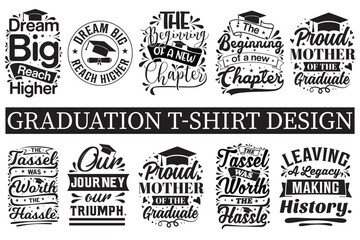 Fototapeta premium New education, graduation, graphic, lettering, school, shirt, typography, academic, award, ceremony, college, degree, graduate, hat, message, motivation, nurse, print, svg bundle, sublimation design,