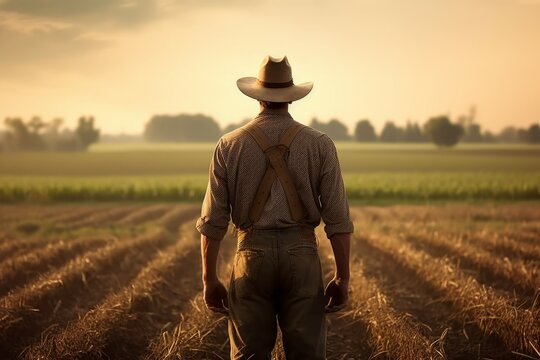 American farmer adult. Generate Ai