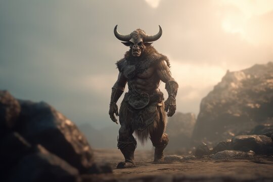 Minotaur - mythical creature - generative ai