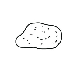 Nugget Fast Food Hand drawn Doodle