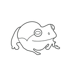 Frog Animal Rainey Season Hand drawn Doodle