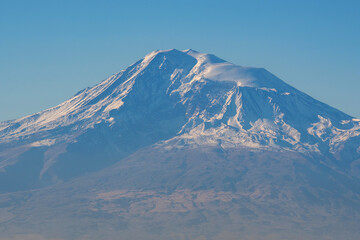Naklejka na ściany i meble Mount Ararat on sunny autumn day. Armenia.