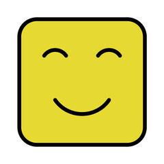 happy square icon