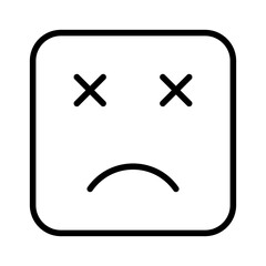 error square emoticon 