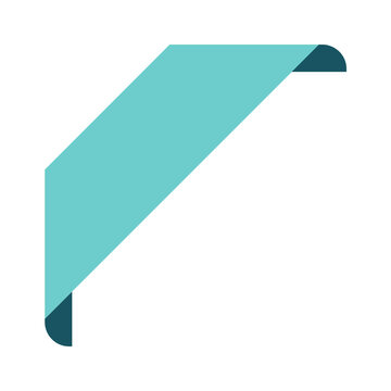 flat ribbon edge frame corner