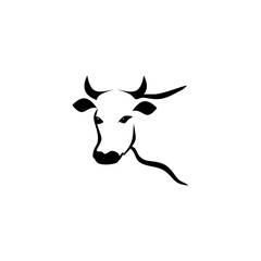 Cow farm livestock business logo design