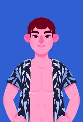 Portrait d’un homme trans