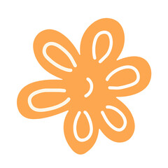 orange flower isolated