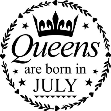 Queens are born in July PNG illustration