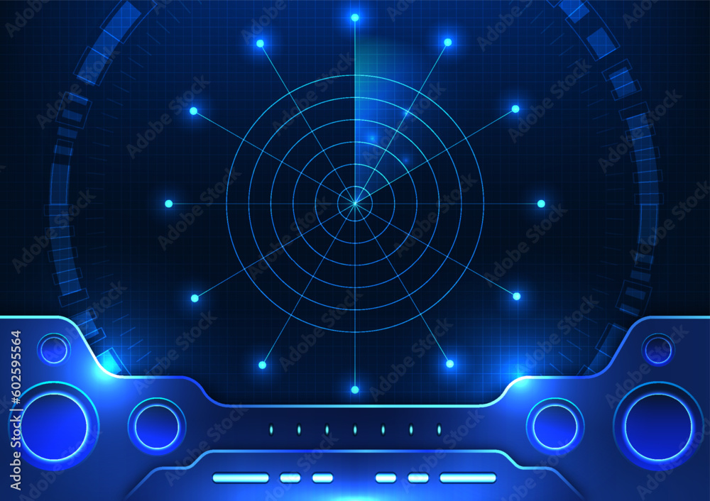 Poster foreign matter detection radar technology control screen background it is a screen suitable for usin