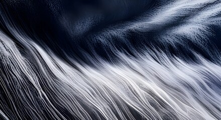 Abstract 3d rendering of wavy surface. Futuristic background design. Generative AI.