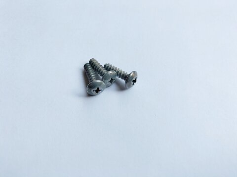 screw bolt isolated on white background,clipping path.
