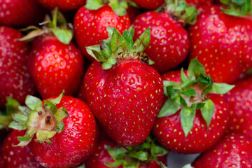 fresh strawberry fruits
