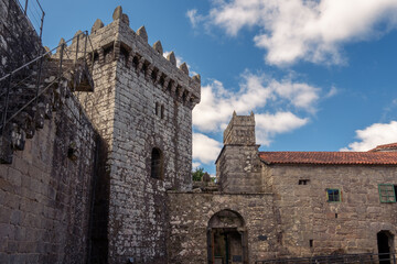 Fototapeta na wymiar The castle of Vimianzo, is located at the entrance of the town of Vimianzo, La Coruña, Galicia